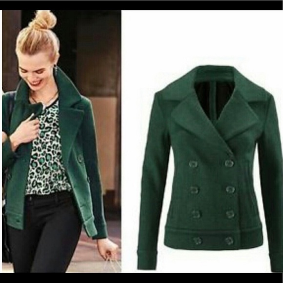 forest green peacoat
